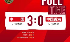 东亚足联U15锦标赛：中国U15男足一胜一平一负收官